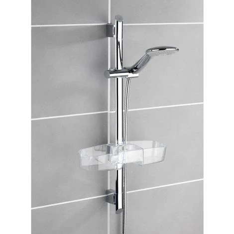 WENKO Etagère De Douche - L. 36 Cm - 36 X 12 X 7,5 - Transparent 4 WENKO Etagère De Douche - L. 36 Cm - 36 X 12 X 7,5 - Transparent – Image 2