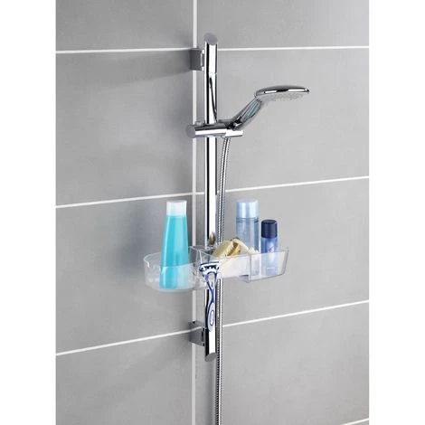 WENKO Etagère De Douche - L. 36 Cm - 36 X 12 X 7,5 - Transparent 5 WENKO Etagère De Douche - L. 36 Cm - 36 X 12 X 7,5 - Transparent – Image 3