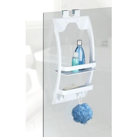 WENKO Etagère De Douche Universelle - L. 26 X L. 54,5 Cm - 26 X 11,5 X 54,5 - Blanc 4 WENKO Etagère De Douche Universelle - L. 26 X L. 54,5 Cm - 26 X 11,5 X 54,5 - Blanc – Image 2
