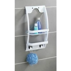 WENKO Etagère De Douche Universelle - L. 26 X L. 54,5 Cm - 26 X 11,5 X 54,5 - Blanc 8 WENKO Etagère De Douche Universelle - L. 26 X L. 54,5 Cm - 26 X 11,5 X 54,5 - Blanc -WENKO Soldes 11260803 3