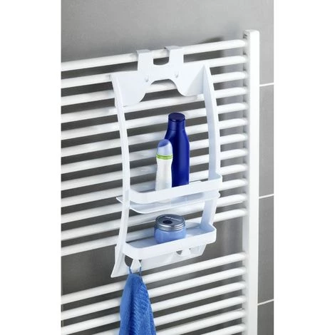 WENKO Etagère De Douche Universelle - L. 26 X L. 54,5 Cm - 26 X 11,5 X 54,5 - Blanc 6 WENKO Etagère De Douche Universelle - L. 26 X L. 54,5 Cm - 26 X 11,5 X 54,5 - Blanc – Image 4