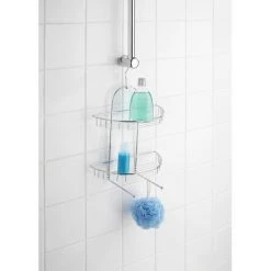 WENKO Etagère De Douche Kuopio - L. 28 X H. 43 Cm - 28 X 15,5 X 43 - Argent -WENKO Soldes 11260816 3