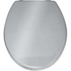 WENKO Abattant WC Prima - MDF - 37 X 41 - Argent
