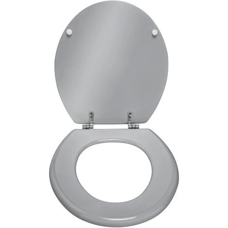 WENKO Abattant WC Prima - MDF - 37 X 41 - Argent 4 WENKO Abattant WC Prima - MDF - 37 X 41 - Argent – Image 2