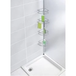 WENKO Etagère De Douche Extensible Dolcedo - L. 31 X H. 65/275 Cm - 25 X 20 X 275 - Argent 7 WENKO Etagère De Douche Extensible Dolcedo - L. 31 X H. 65/275 Cm - 25 X 20 X 275 - Argent -WENKO Soldes 11260828 2