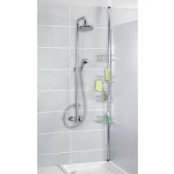 WENKO Etagère De Douche Extensible Dolcedo - L. 31 X H. 65/275 Cm - 25 X 20 X 275 - Argent 8 WENKO Etagère De Douche Extensible Dolcedo - L. 31 X H. 65/275 Cm - 25 X 20 X 275 - Argent -WENKO Soldes 11260828 3