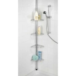 Étagère De Douche Télescopique D'angle En Acier Inoxydable Sans Perçage - 4 Corbeilles Wenko 9 Étagère De Douche Télescopique D'angle En Acier Inoxydable Sans Perçage - 4 Corbeilles Wenko -WENKO Soldes 11700571 4