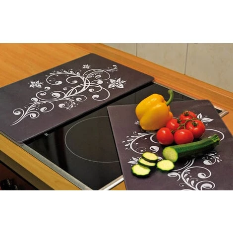 Protège Plaques De Cuisson 3 En 1, Motif Décoratif, 52 X 30 Cm, Lot De 2 Wenko 3 Protège Plaques De Cuisson 3 En 1, Motif Décoratif, 52 X 30 Cm, Lot De 2 Wenko