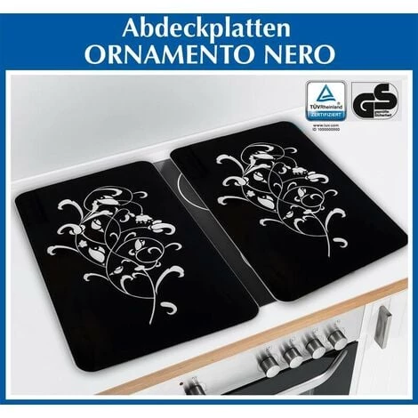 Protège Plaques De Cuisson 3 En 1, Motif Décoratif, 52 X 30 Cm, Lot De 2 Wenko 4 Protège Plaques De Cuisson 3 En 1, Motif Décoratif, 52 X 30 Cm, Lot De 2 Wenko – Image 2