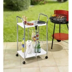 WENKO Desserte De Cuisine Repliable Sunny - L. 56 X H. 90 Cm - 56 X 44 X 90 - Blanc 9 WENKO Desserte De Cuisine Repliable Sunny - L. 56 X H. 90 Cm - 56 X 44 X 90 - Blanc -WENKO Soldes 13190732 4