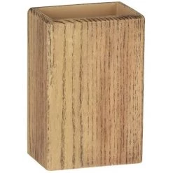 WENKO Gobelet De Salle De Bain Scandi Marla - 7 X 5 X 11 - Marron