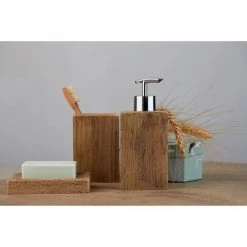 WENKO Porte Savon Scandi Marla - 12 X 8 X 2 - Marron -WENKO Soldes 13190737 4