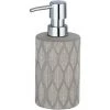 WENKO Distributeur De Savon Design Tupian - Gris - 8 X 7 X 17 - Gris