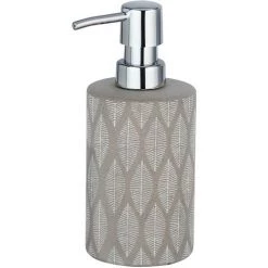 WENKO Distributeur De Savon Design Tupian - Gris - 8 X 7 X 17 - Gris