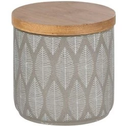 WENKO Pot De Rangement Salle De Bain Design Tupian - Diam. 10 X 10 - Gris