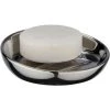 WENKO Porte Savon Design Badi - Diam. 11 X 3 - Argent