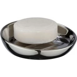 WENKO Porte Savon Design Badi - Diam. 11 X 3 - Argent