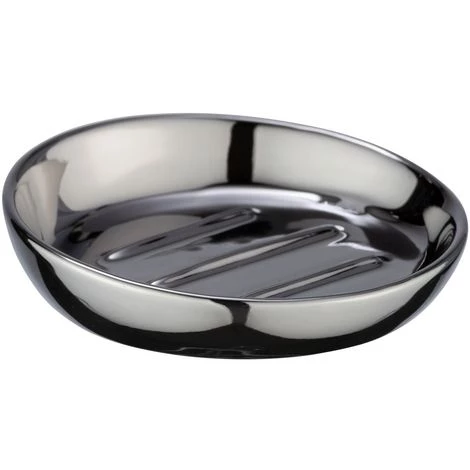 WENKO Porte Savon Design Badi - Diam. 11 X 3 - Argent 4 WENKO Porte Savon Design Badi - Diam. 11 X 3 - Argent – Image 2