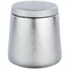 WENKO Pot De Rangement Salle De Bain Design Glimma - Diam. 10 X 11 - Argent -WENKO Soldes 13190757 1