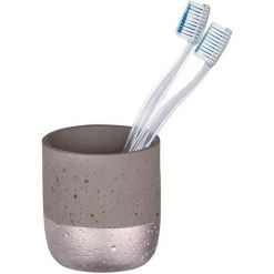 WENKO Gobelet De Salle De Bain Design Mauve - Diam. 8 X 9 - Gris -WENKO Soldes 13190772 2