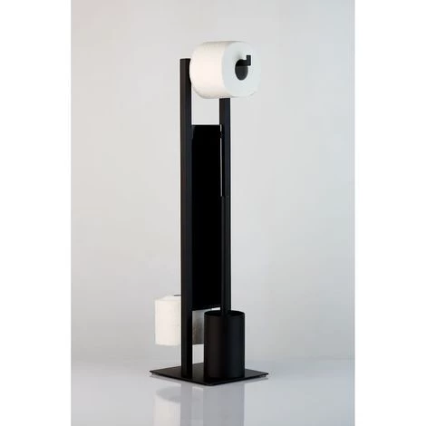 WENKO Valet WC Design Rivalta - H. 70 Cm - 20 X 18 X 70 - Noir 6 WENKO Valet WC Design Rivalta - H. 70 Cm - 20 X 18 X 70 - Noir – Image 4