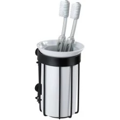 WENKO Porte Gobelet Mural De Salle De Bain Indus Classic - Diam. 9 X 12 - Noir 7 WENKO Porte Gobelet Mural De Salle De Bain Indus Classic - Diam. 9 X 12 - Noir -WENKO Soldes 13190788 2