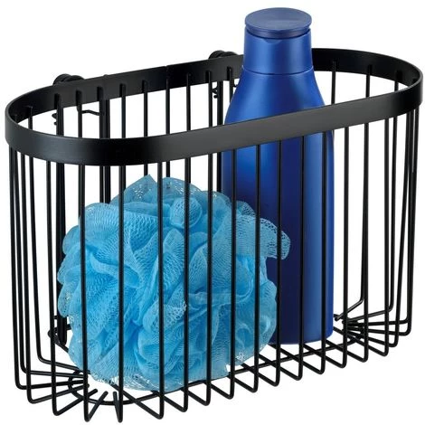 WENKO Etagère Murale De Douche Indus Classic - L. 26 X H. 16 Cm - 26 X 14 X 16 - Noir 3 WENKO Etagère Murale De Douche Indus Classic - L. 26 X H. 16 Cm - 26 X 14 X 16 - Noir