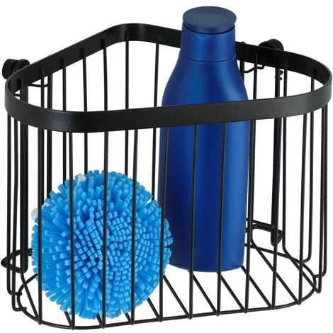 WENKO Etagère Murale De Douche Indus Classic - L. 23 X H. 16 Cm - 23 X 18 X 16 - Noir 3 WENKO Etagère Murale De Douche Indus Classic - L. 23 X H. 16 Cm - 23 X 18 X 16 - Noir