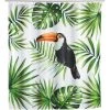 WENKO Rideau De Douche Tropical Toucan - Polyester - 180 X 200 Cm - 180 X 200 - Blanc -WENKO Soldes 13190805 1