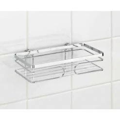 WENKO Etagère Murale Salle De Bain Premium, Panier De Douche Fixation Murale Sans Perçage Avec Adaptateur Non Fourni, Acier Inox, 24x6,5x13,5 Cm, Brillant - Brillant 10 WENKO Etagère Murale Salle De Bain Premium, Panier De Douche Fixation Murale Sans Perçage Avec Adaptateur Non Fourni, Acier Inox, 24x6,5x13,5 Cm, Brillant - Brillant -WENKO Soldes 13803479 4