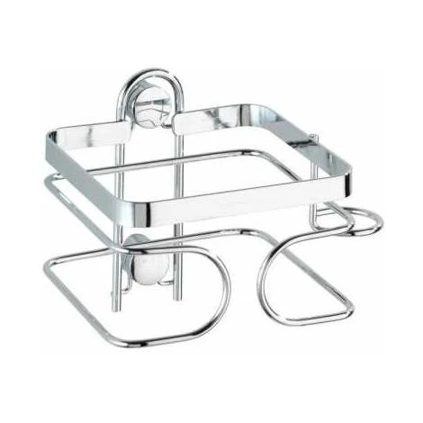 WENKO Support Sèche Cheveux Mural, Porte Sèche Cheveux Mural, Premium, Acier Inox, 13,5x10x10 Cm, Brillant - Brillant 4 WENKO Support Sèche Cheveux Mural, Porte Sèche Cheveux Mural, Premium, Acier Inox, 13,5x10x10 Cm, Brillant - Brillant – Image 2