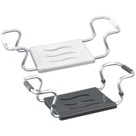Siège De Bain "Secura Silver- Anthracite", Extensible, Capacité De Charge De 120 Kg Wenko 3 Siège De Bain "Secura Silver- Anthracite", Extensible, Capacité De Charge De 120 Kg Wenko
