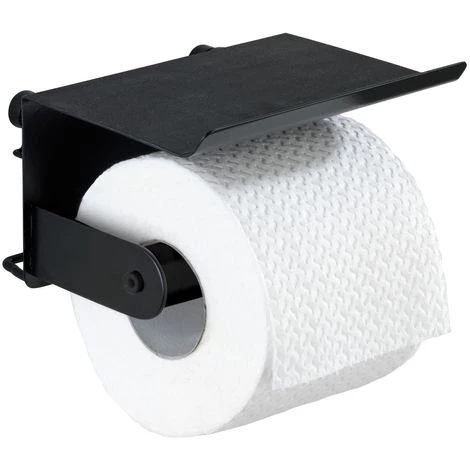 WENKO Dérouleur De Papier WC Indus Avec Support Classic - 14 X 14 X 10 - Noir 4 WENKO Dérouleur De Papier WC Indus Avec Support Classic - 14 X 14 X 10 - Noir – Image 2