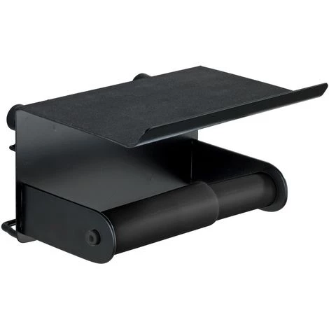 WENKO Dérouleur De Papier WC Indus Avec Support Classic - 14 X 14 X 10 - Noir 5 WENKO Dérouleur De Papier WC Indus Avec Support Classic - 14 X 14 X 10 - Noir – Image 3