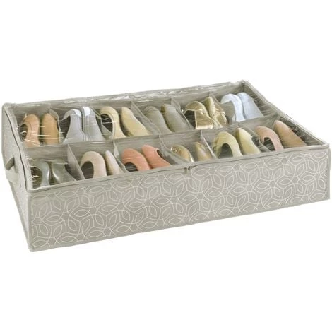 WENKO Boîte Range Chaussure Billy - 12 Paires - 74 X 60 X 15 - Gris 3 WENKO Boîte Range Chaussure Billy - 12 Paires - 74 X 60 X 15 - Gris