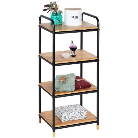 WENKO Etagère Industrielle Loft 4 Niveaux - 42 X 33 X 94 - Noir 6 WENKO Etagère Industrielle Loft 4 Niveaux - 42 X 33 X 94 - Noir – Image 4