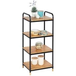 WENKO Etagère Industrielle Loft 4 Niveaux - 42 X 33 X 94 - Noir 11 WENKO Etagère Industrielle Loft 4 Niveaux - 42 X 33 X 94 - Noir -WENKO Soldes 14799453 5