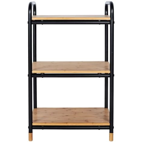 WENKO Etagère Industrielle Loft 3 Niveaux - 42 X 33 X 69 - Noir 4 WENKO Etagère Industrielle Loft 3 Niveaux - 42 X 33 X 69 - Noir – Image 2