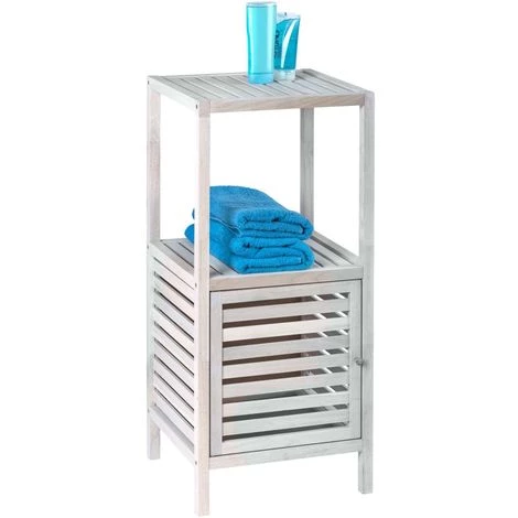 WENKO Etagère De Salle De Bain Norway - 39,5 X 35,5 X 86 - Blanc 4 WENKO Etagère De Salle De Bain Norway - 39,5 X 35,5 X 86 - Blanc – Image 2