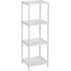 WENKO Etagère De Salle De Bain 4 Niveaux Olso - H. 112 Cm - 36 X 36 X 112 - Blanc