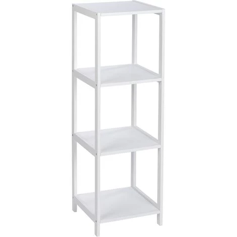 WENKO Etagère De Salle De Bain 4 Niveaux Olso - H. 112 Cm - 36 X 36 X 112 - Blanc 3 WENKO Etagère De Salle De Bain 4 Niveaux Olso - H. 112 Cm - 36 X 36 X 112 - Blanc