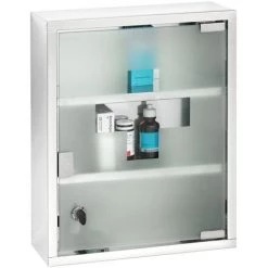 WENKO Armoire à Pharmacie - Acier - 30 X 40 Cm - 30 X 12 X 40 - Blanc 8 WENKO Armoire à Pharmacie - Acier - 30 X 40 Cm - 30 X 12 X 40 - Blanc -WENKO Soldes 14866112 3