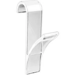 WENKO 2 Crochets Pour Radiateurs Sèche-serviettes - 2,7 X 7 X 10,5 - Transparent