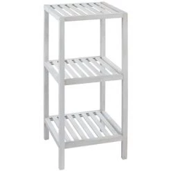 WENKO Etagère De Salle De Bain Scandi Norway - 36 X 36 X 79 - Blanc