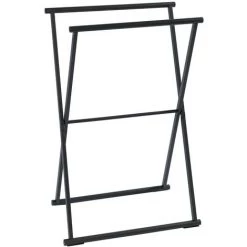 WENKO Porte-serviettes Pliable Indus Lava - L. 53 X H. 80 Cm - 53 X 35 X 80 - Noir 7 WENKO Porte-serviettes Pliable Indus Lava - L. 53 X H. 80 Cm - 53 X 35 X 80 - Noir -WENKO Soldes 14866126 2