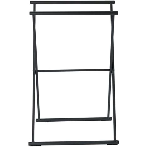 WENKO Porte-serviettes Pliable Indus Lava - L. 53 X H. 80 Cm - 53 X 35 X 80 - Noir 5 WENKO Porte-serviettes Pliable Indus Lava - L. 53 X H. 80 Cm - 53 X 35 X 80 - Noir – Image 3