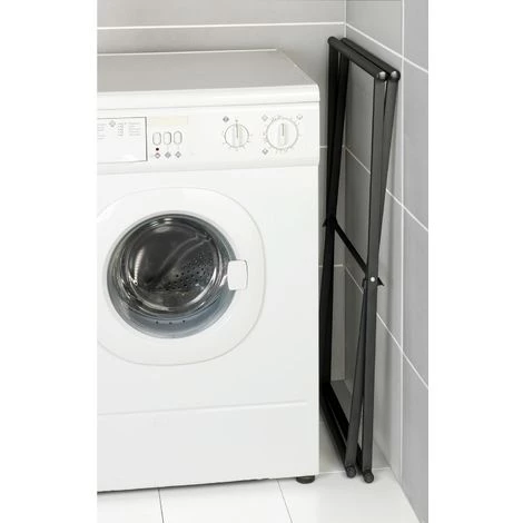 WENKO Porte-serviettes Pliable Indus Lava - L. 53 X H. 80 Cm - 53 X 35 X 80 - Noir 6 WENKO Porte-serviettes Pliable Indus Lava - L. 53 X H. 80 Cm - 53 X 35 X 80 - Noir – Image 4