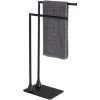 WENKO Porte-serviette Indus Hella - L. 43 X H. 78 Cm - 43 X 20 X 78 - Noir 2 WENKO Porte-serviette Indus Hella - L. 43 X H. 78 Cm - 43 X 20 X 78 - Noir -WENKO Soldes 14866127 1