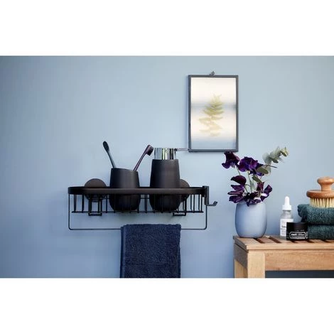 WENKO Etagère Murale De Salle De Bain Indus Classic - L. 35 Cm - 35 X 12 X 10 - Noir 5 WENKO Etagère Murale De Salle De Bain Indus Classic - L. 35 Cm - 35 X 12 X 10 - Noir – Image 3