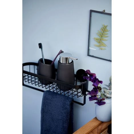 WENKO Etagère Murale De Salle De Bain Indus Classic - L. 35 Cm - 35 X 12 X 10 - Noir 6 WENKO Etagère Murale De Salle De Bain Indus Classic - L. 35 Cm - 35 X 12 X 10 - Noir – Image 4